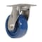 Vestil Solid Polyurethane Swivel Caster 5 In. Diameter x 2 In. Width 1000 Lb. Capacity Dark Blue CST-F-SS-5X2SP-S - alternate 8